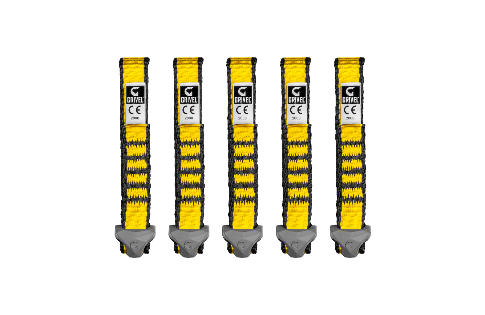 All-Round sling pack of 5 Product Image Yellow - Grivel