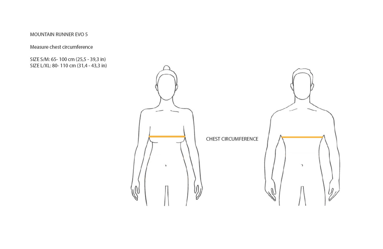 Mountain Runner EVO 5 Yellow Size Chart - Grivel