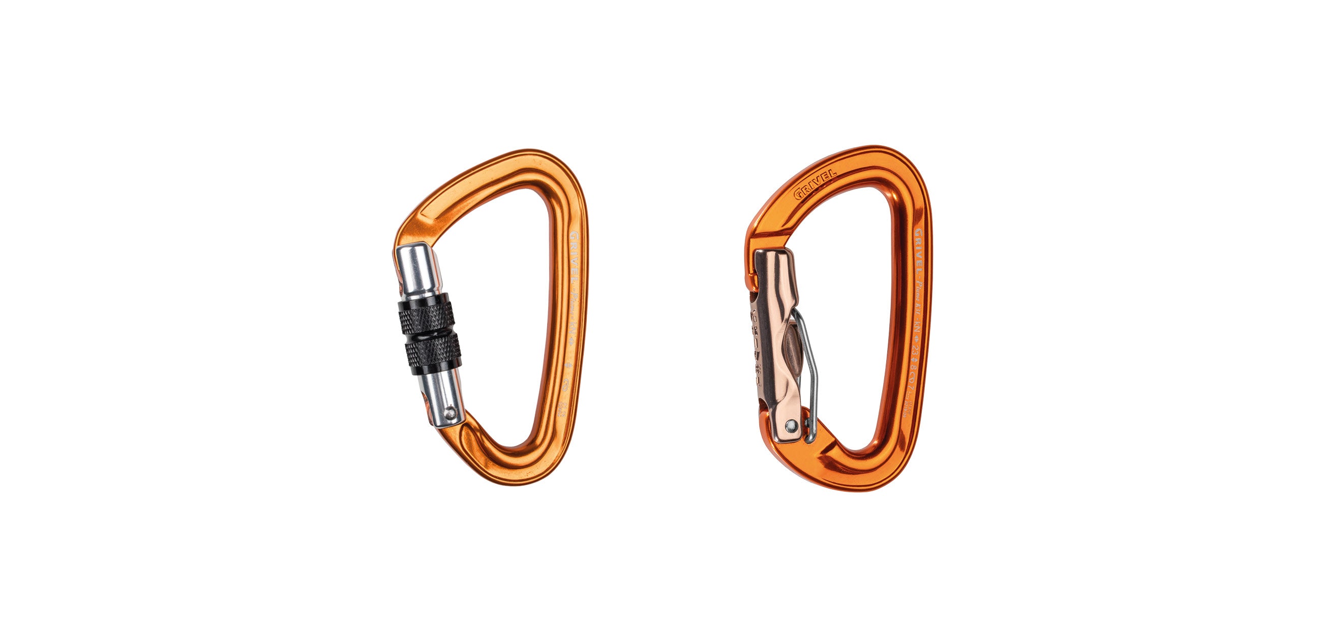 Small asymmetric carabiners