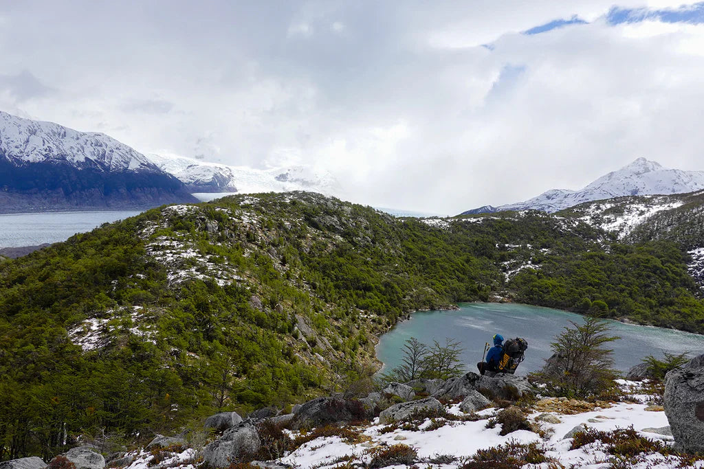 Remote Patagonia approach terrain leading toward Cerro Nora Oeste