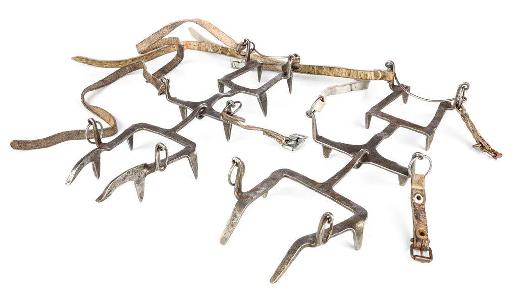 Historic Grivel Superleggeri crampons designed for lightweight alpinism
