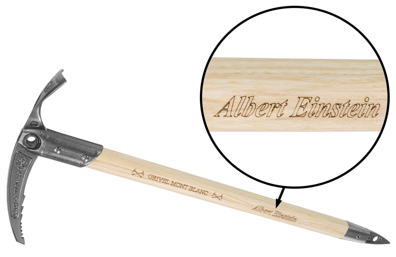 Personalisation of the Monte Bianco Replica ice axe Grivel