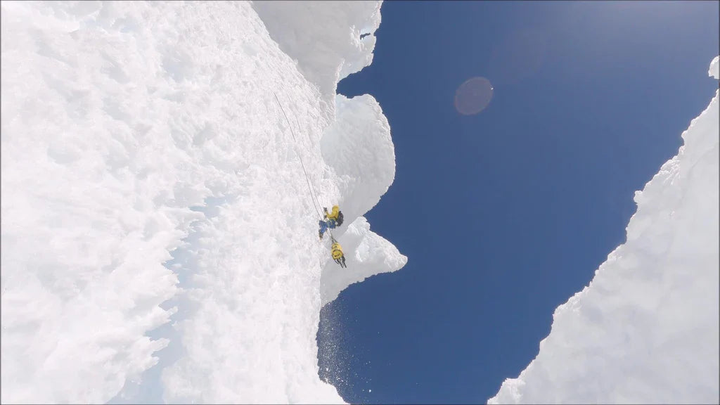 Tomás Roy Aguiló during the ascent of La Norte on Cerro Torre