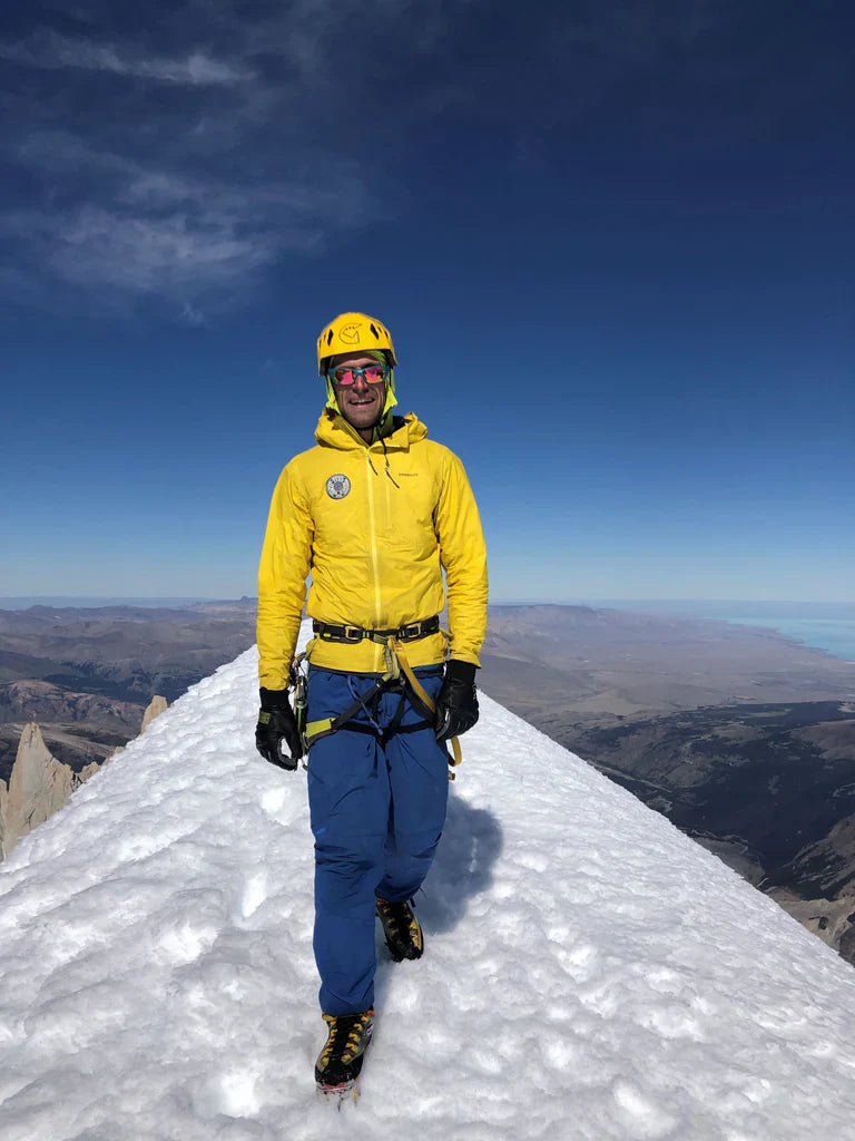 Tomás Roy Aguiló on the summit of Cerro Torre