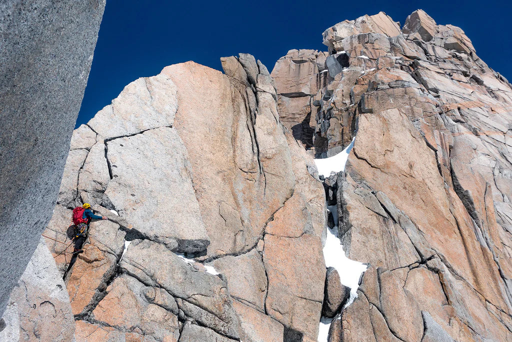 Steep granite terrain on Cerro Nora Oeste