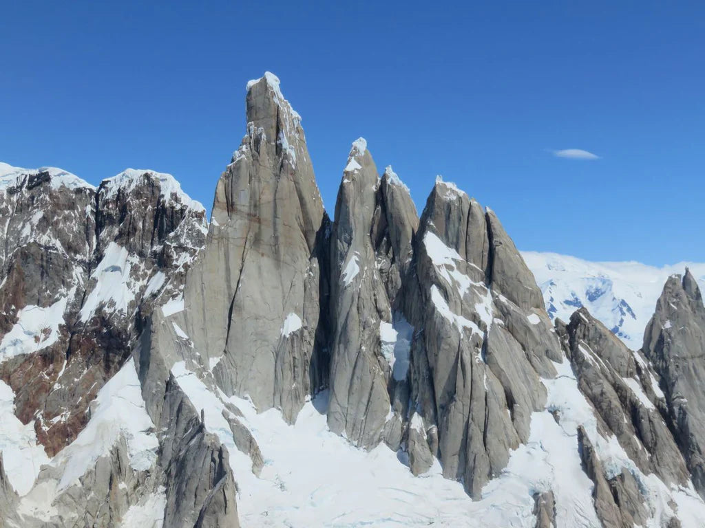 Cerro Torre and surrounding granite spires in Patagonia