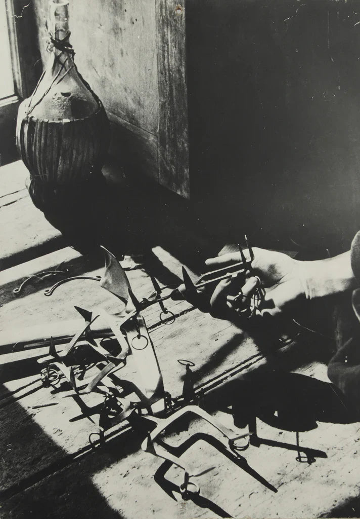 Grivel Superleggeri crampons in blacksmiths workshop