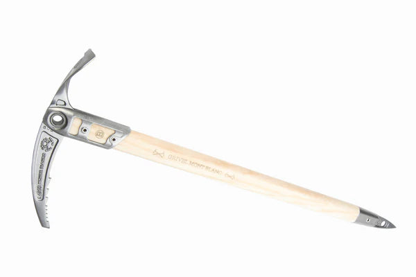 Grivel Monte Bianco wooden shaft ice axe.