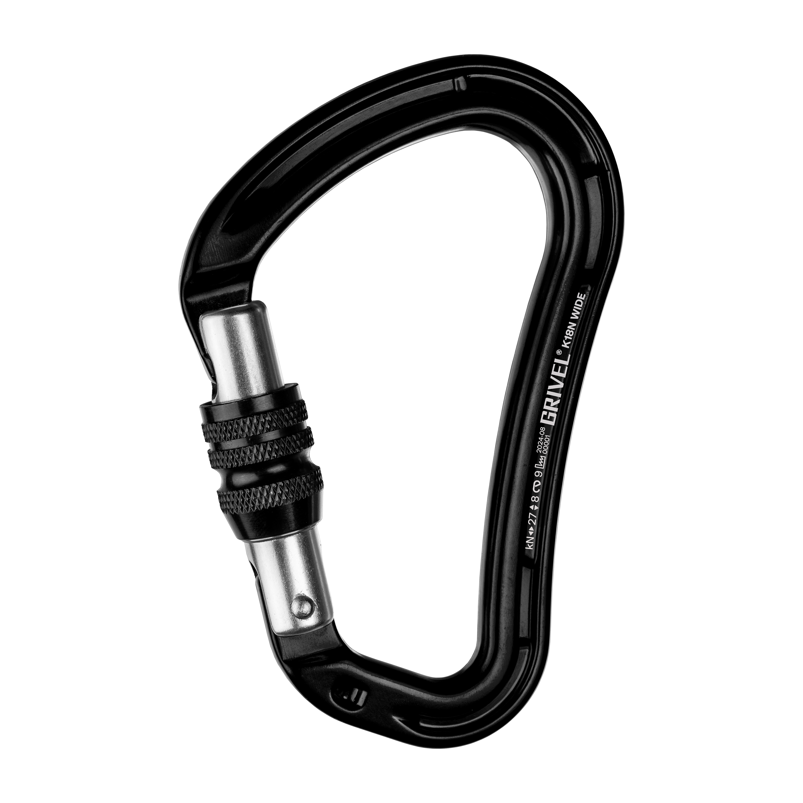 Wide K18N | Large Screw-Lock Carabiner | Grivel