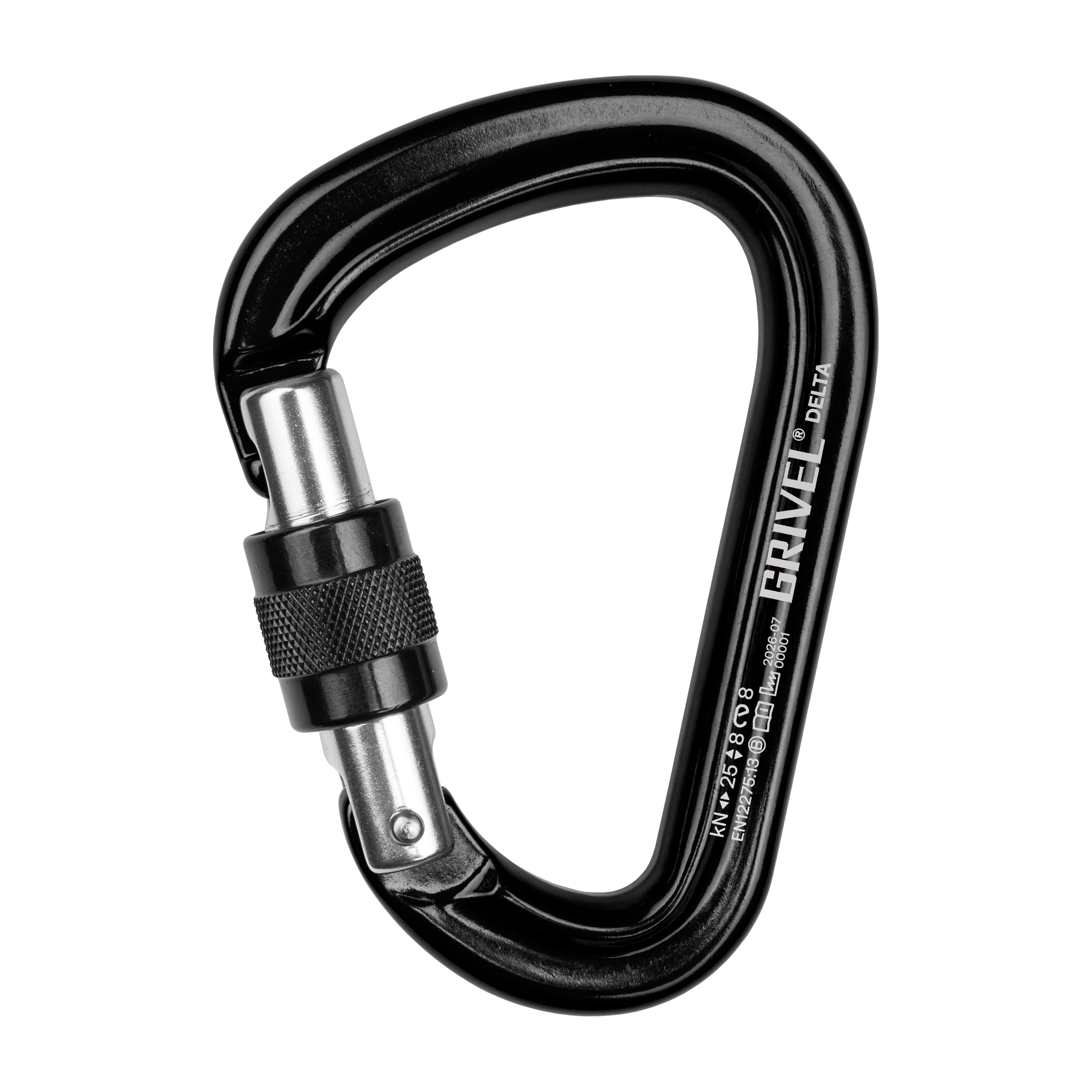 Delta K5N | D-Shape Screw-Lock Carabiner | Grivel