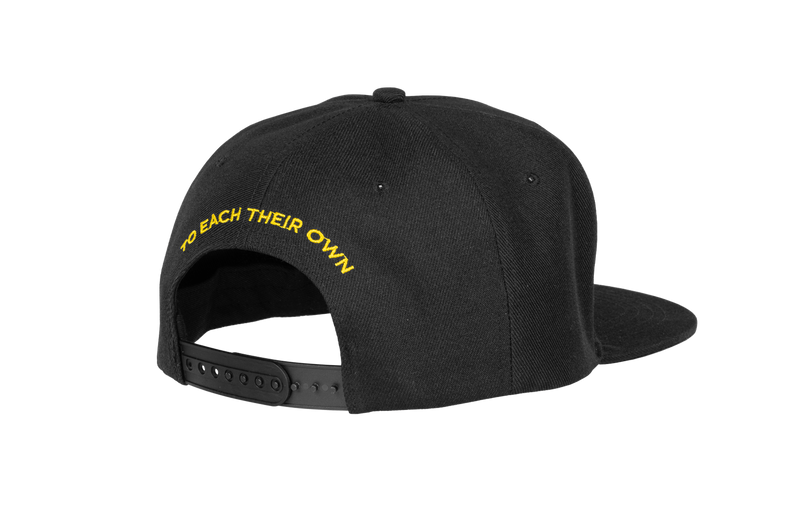 Snapback cap logo black