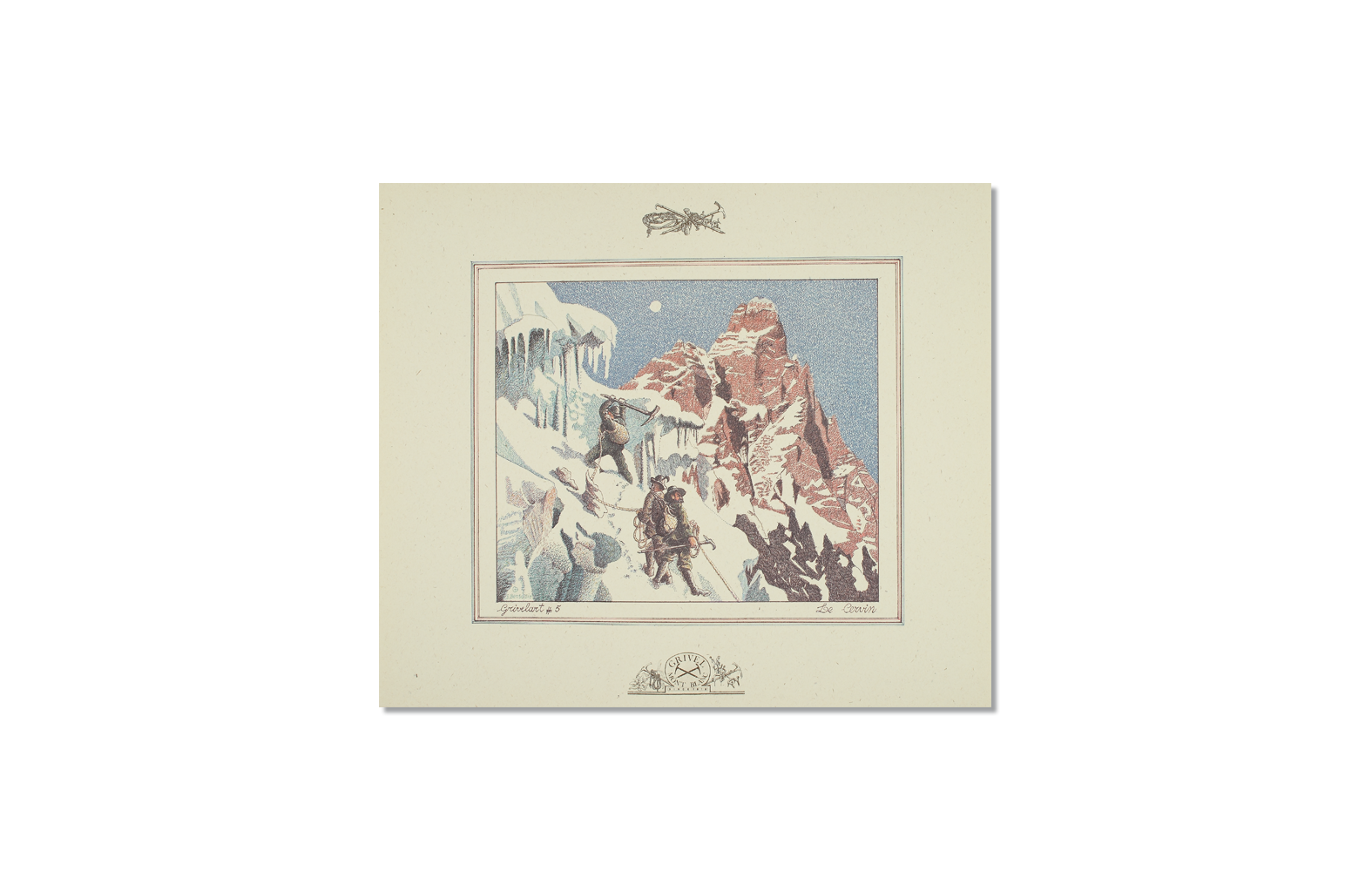 Grivel - Lithographic print: Matterhorn