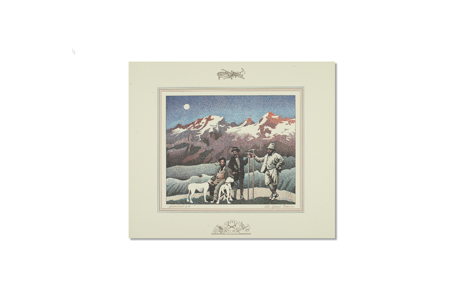 Grivel - Lithographic print: Gran Paradiso